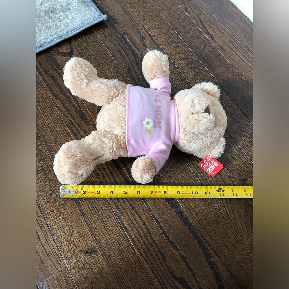 *NWT* GUND Medium Pink/Tan #1 Mom Teddy Bear Stuffed Animal Plush Toy - Picture 7 of 9